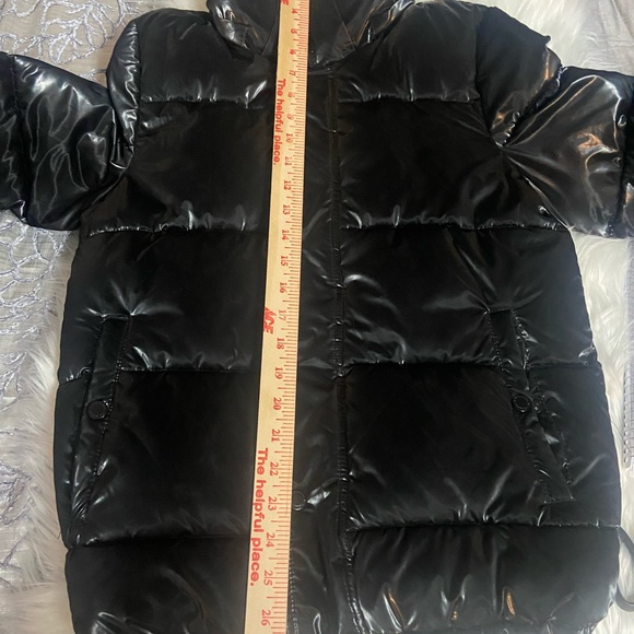 BCBGeneration Shiny Black Water Resistant Puffer Jacket - Picture 12 of 16